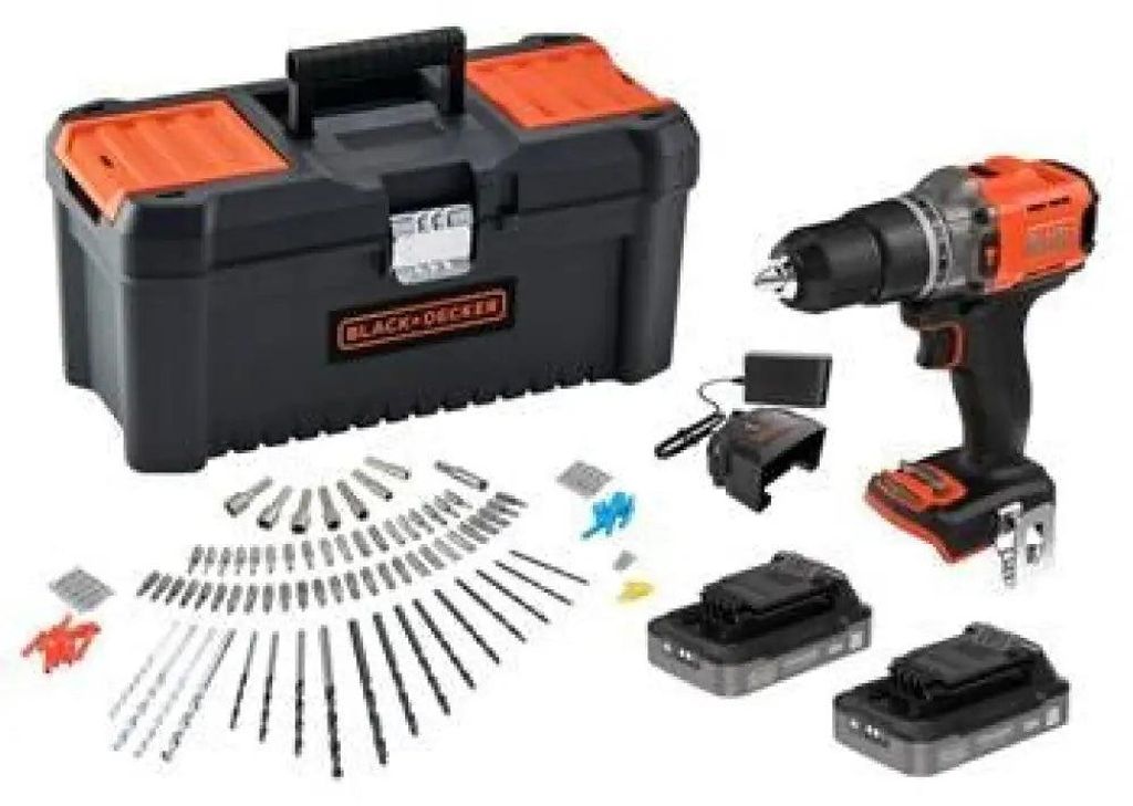 Black & Decker 18V boor- en schroefmachine BCD383D2TA Productafbeelding 