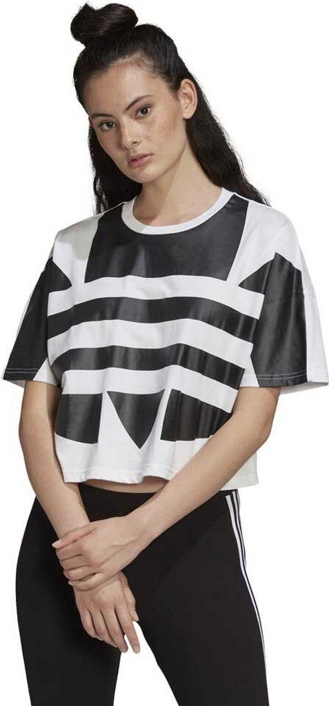 Damen Kurzarm-T-Shirt Adidas Big Logo - 38