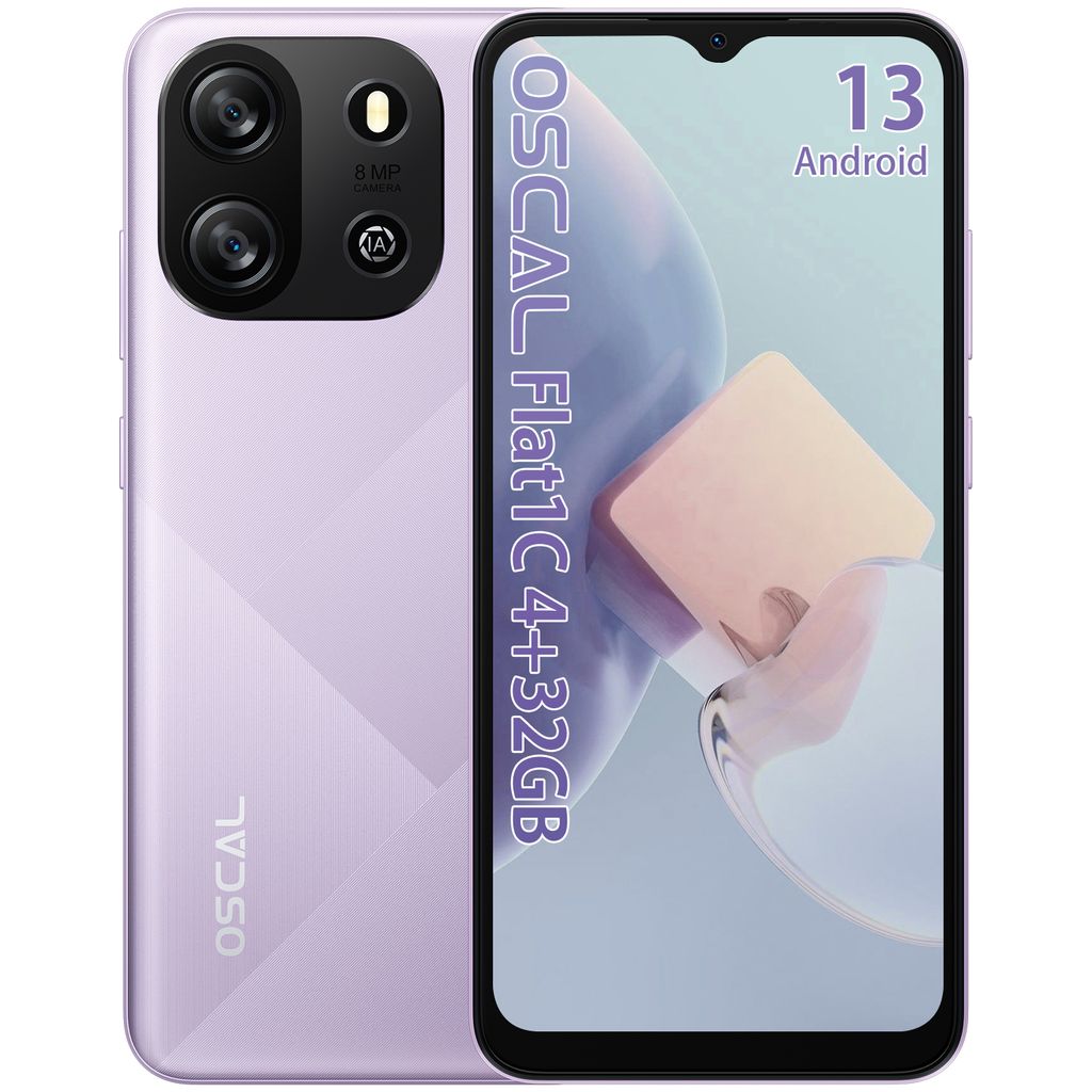 OSCAL FLAT 1C Smartfon bez umowy, 6,5 calowy Android Zdjęcie produktu 