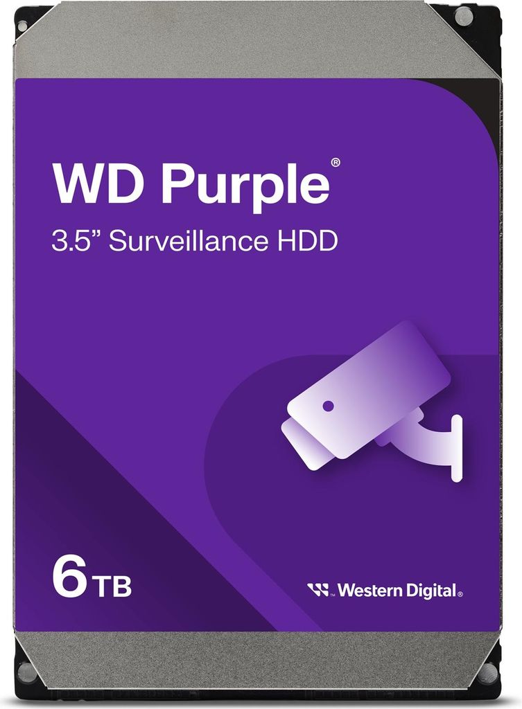 Western Digital Purple , 6 TB, 5400 RPM, 256 MB, 3.5", Produktbild 