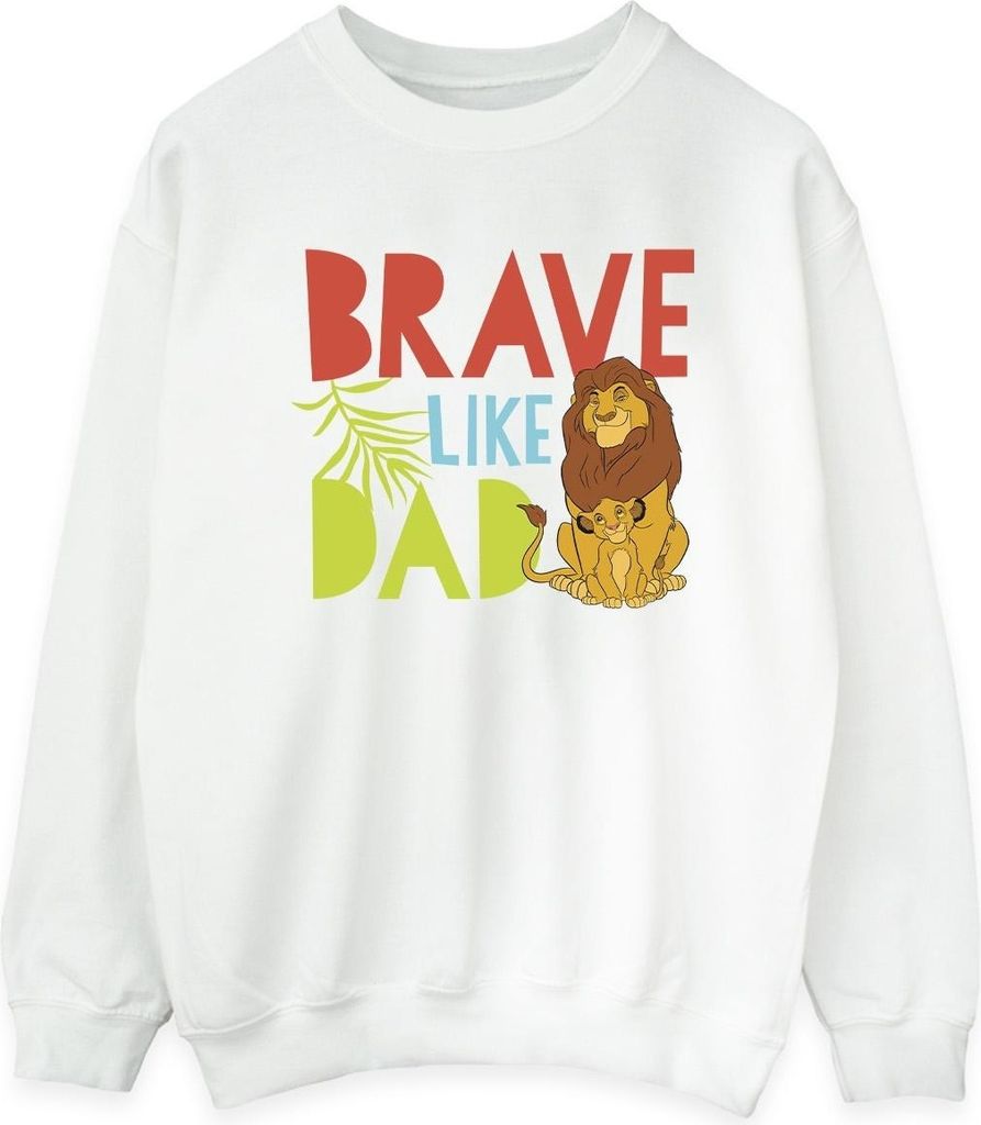 Disney - "The Lion King Brave Like Dad" Sweatshirt für Damen BI22422 (M) (Weiß)