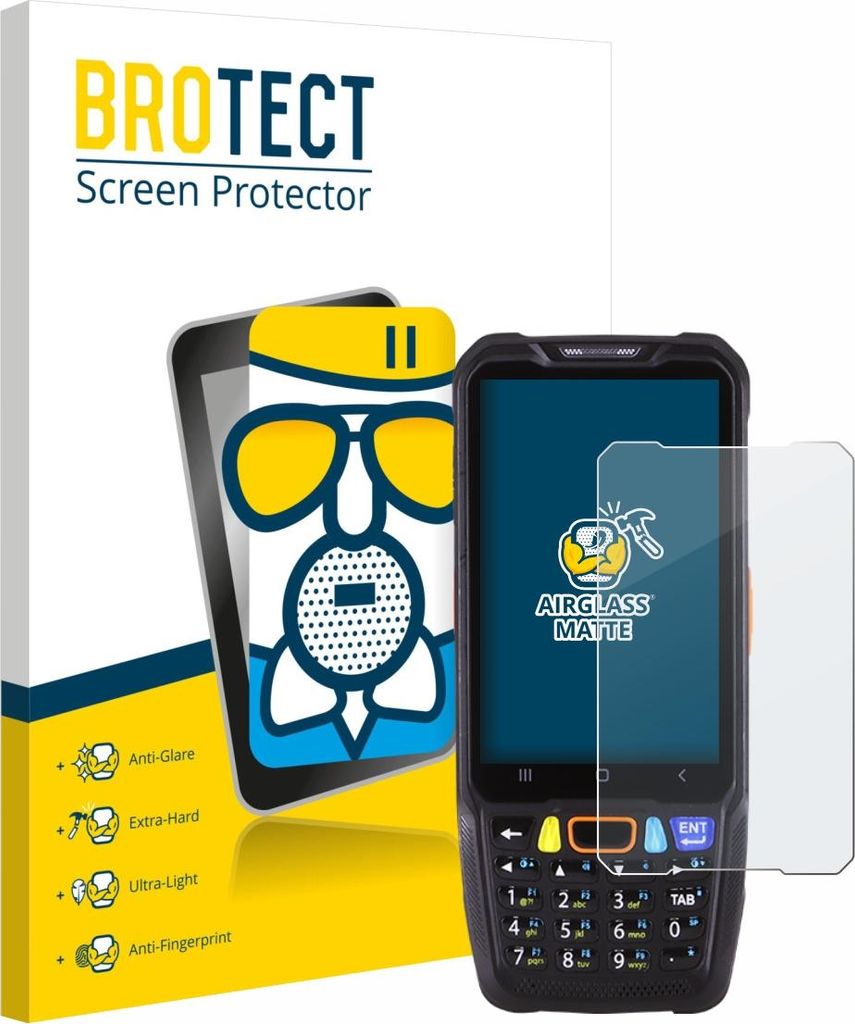 BROTECT Entspiegelungs Schutzglas für Point Mobile PM68 Schutzfolie Panzer Folie Glas Display Schutz matt