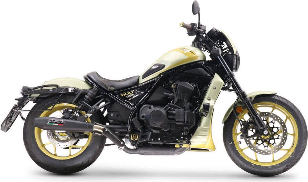 GPR Ultracone Slip-On Auspuff Schwarz für Honda CMX 1100 Rebel