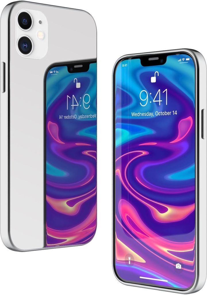 NALIA Spiegel Hart Glas Hülle für  iPhone 12 Mini, Mirror Produktbild 