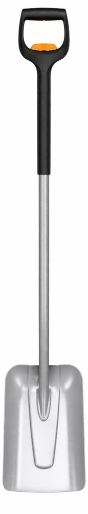 Fiskars Xact Teleskop-Schaufel – verstellbar 121–140 cm, Borstahl-Schaufel für Schnee & Schüttgut