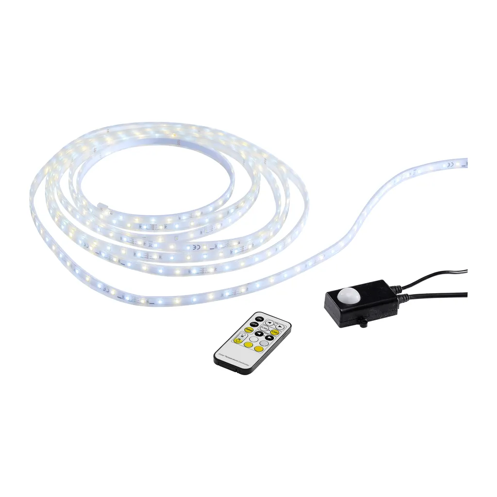 Bande lumineuse LED IP44 LeuchtenDirekt 81207-00 Strip extérieur 5m