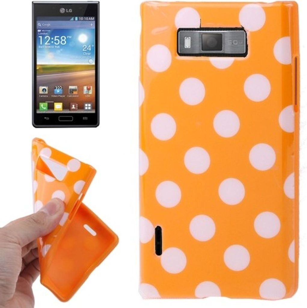 Schutzhülle TPU Punkte Case für Handy LG Optimus L7 / E705