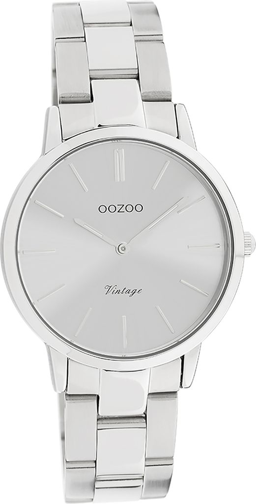 Oozoo Metall Damen Uhr Analog Quarzuhr Armband silber Vintage Series D2UOC20039