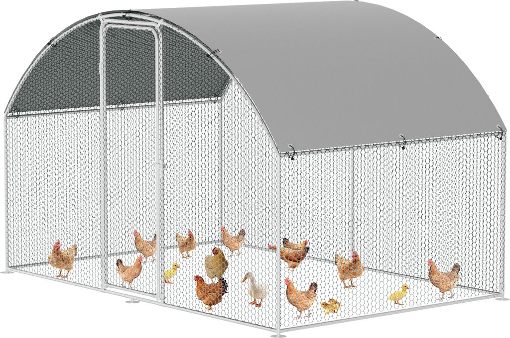 Jayseuw 3x2x2m kurník s kopulovitou střechou výběh pro Obrázek produktu 