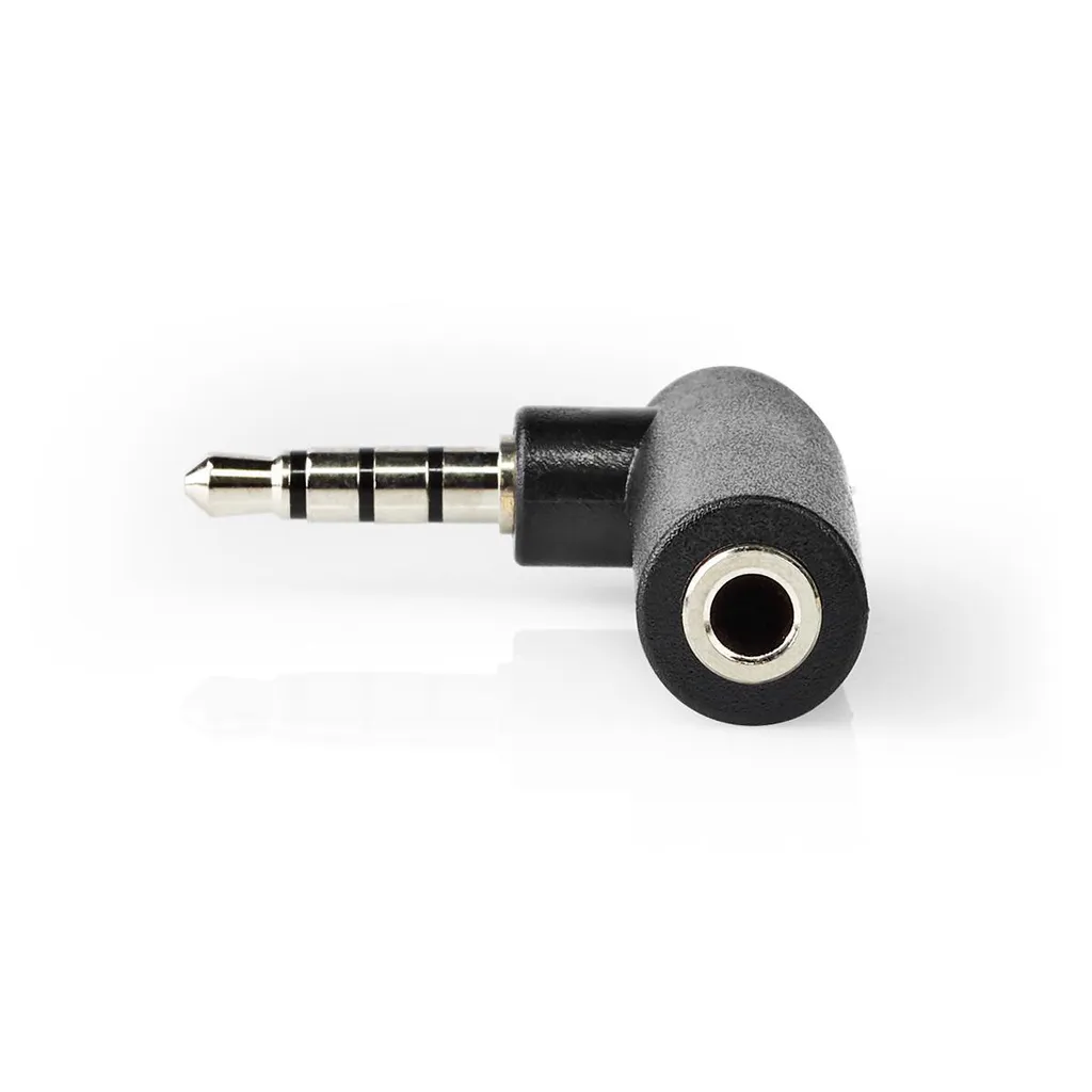 Adaptateur Jack 3.5 mm coudé Nedis : évitez la rupture de vos câbles