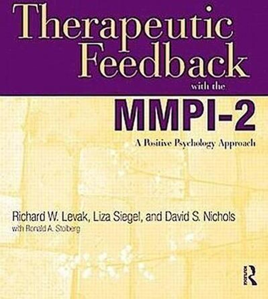 Therapeutic Feedback With The Mmpi-2 – Lingua: Inglese