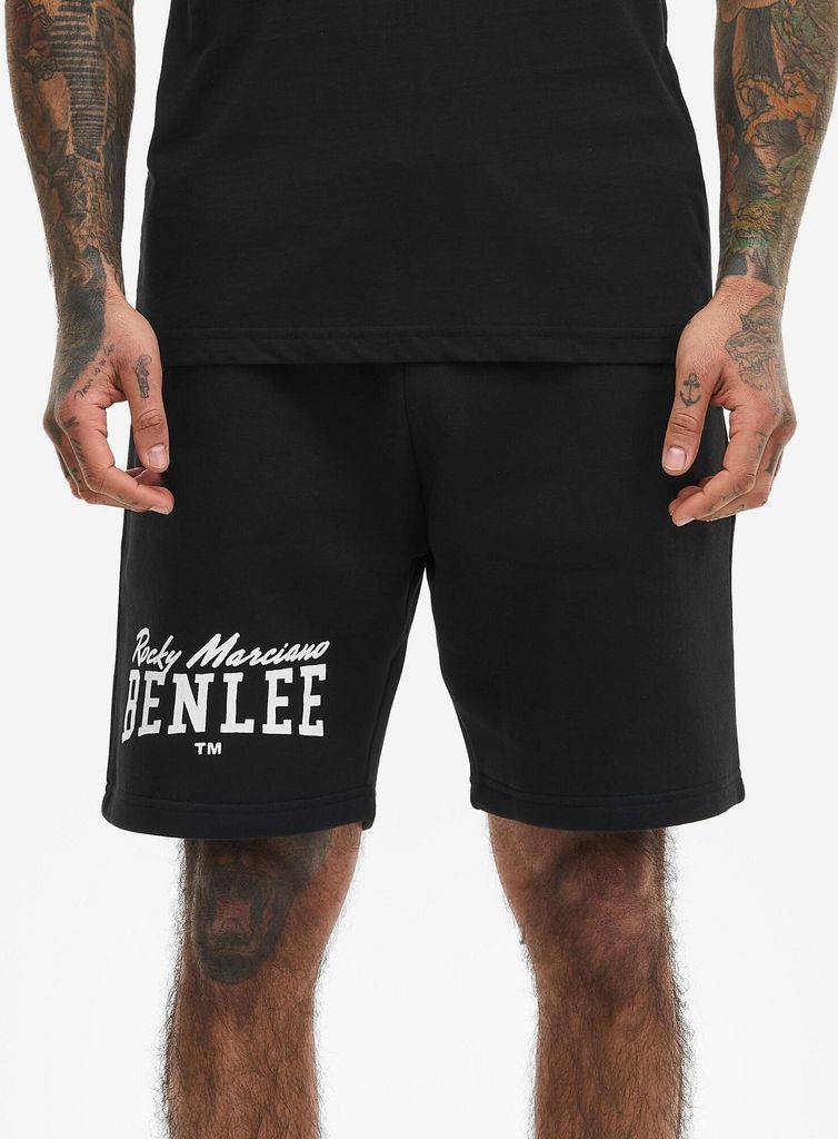 Herren Shorts normale Passform HENNRY Black/White L BENLEE