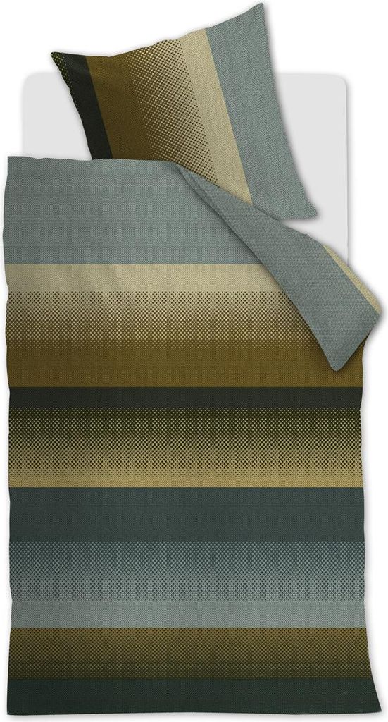 Beddinghouse Mako-Satin-Bettwäsche-Garnitur Luke Farbe Green Größe 155x220