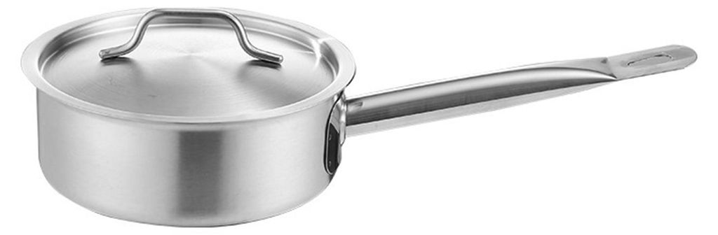 Edelstahltopf mit versenktem Überlaufschutzdeckel, korrosionsbeständige Bratpfanne, gleichmäßige Hitzeverteilung, induktionsgeeignete Kochpfann...