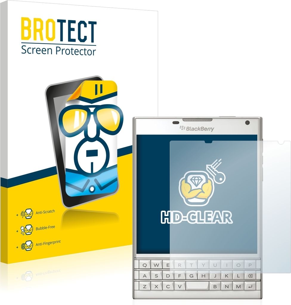 2x Für BlackBerry Passport Schutzfolie BROTECT Displayschutz Display Schutz Folie Klar Transparent