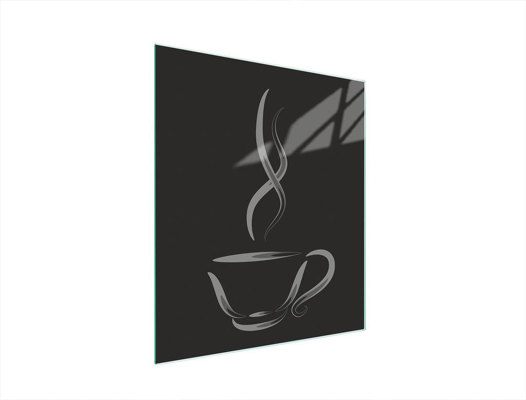 Glasschneidebrett 45x52 Kaffee