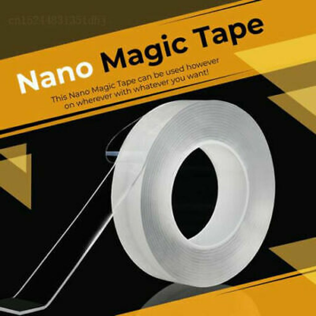 5m Nano Tape Doppelseitiges Klebeband Abnehmbares Gel Spurloses Klebeband 1Stück 