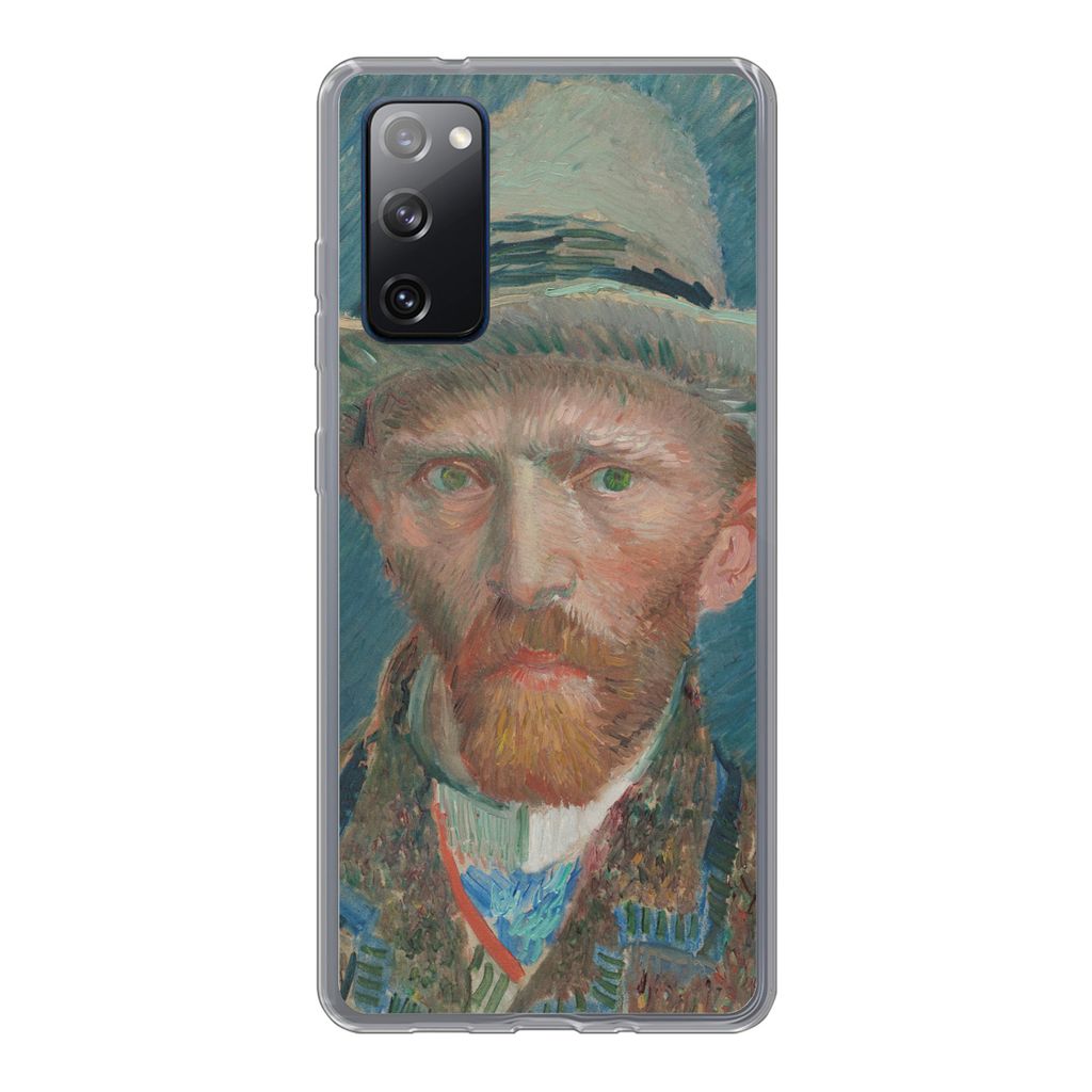 MuchoWow Handyhülle Schutzhülle Hülle für Samsung Galaxy S20 FE Selbstporträt 1887 - Gemälde von Vincent van Gogh Silikon Softcase Handy H...