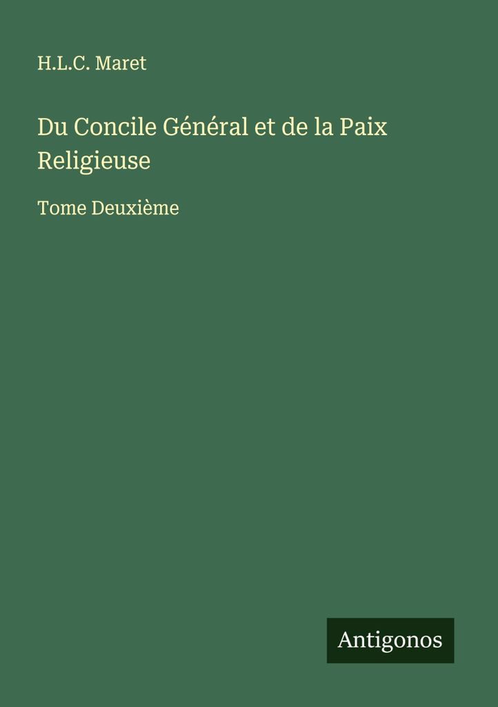 Vom Allgemeinen Konzil und dem Religionsfrieden