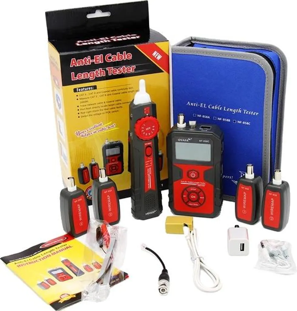 Tester Noyafa NF-858C Originale - Trova Cavi Rete e BNC con Unità Remote
