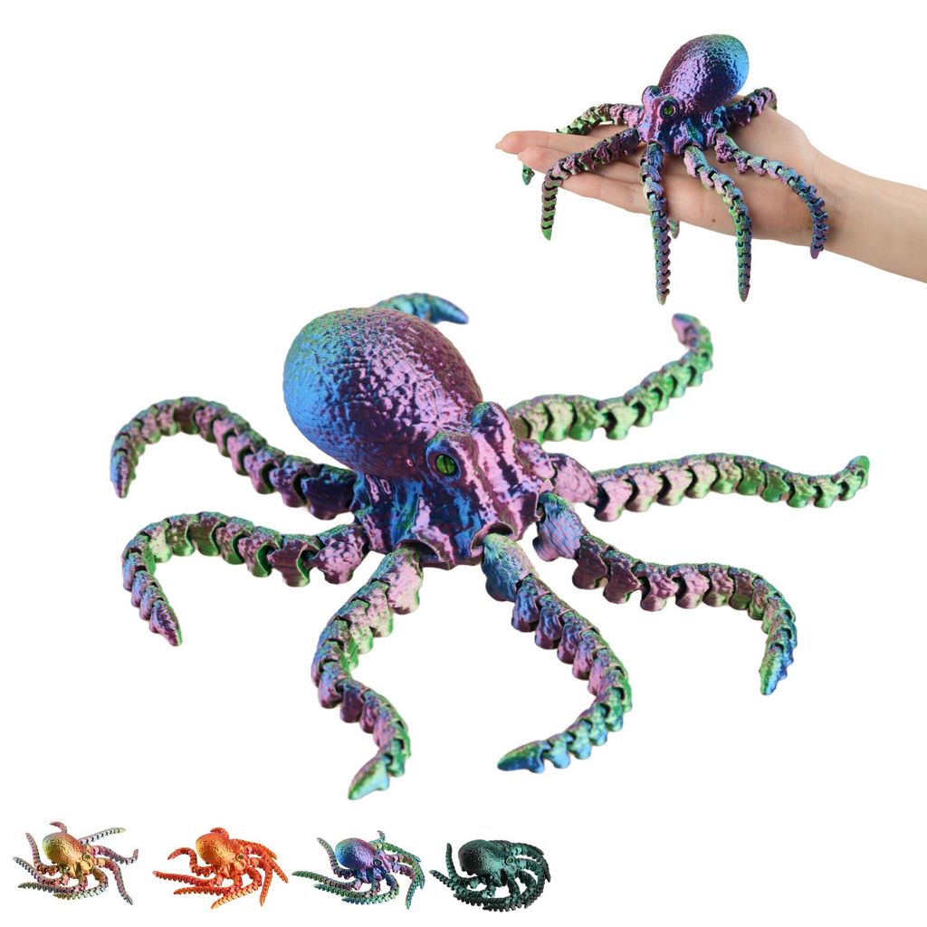 Chobotnica hračka flexibilná 17 cm, pohyblivá fidget Obrázok produktu 