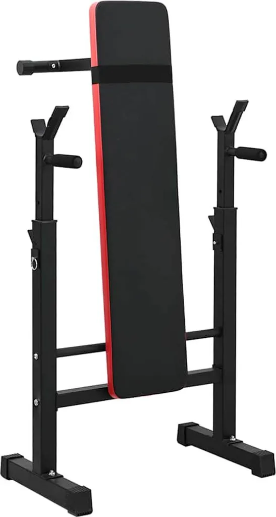 Banc de musculation stable noir 126,5 cm pour éviter les douleurs de dos en gym