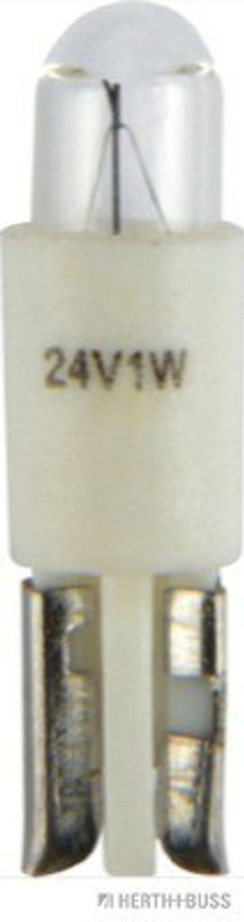1x HERTH+BUSS ELPARTS 89901231 Sockelglühlampe Instrumentenbeleuchtung Glühlampe 1W 24V W2x4.6d