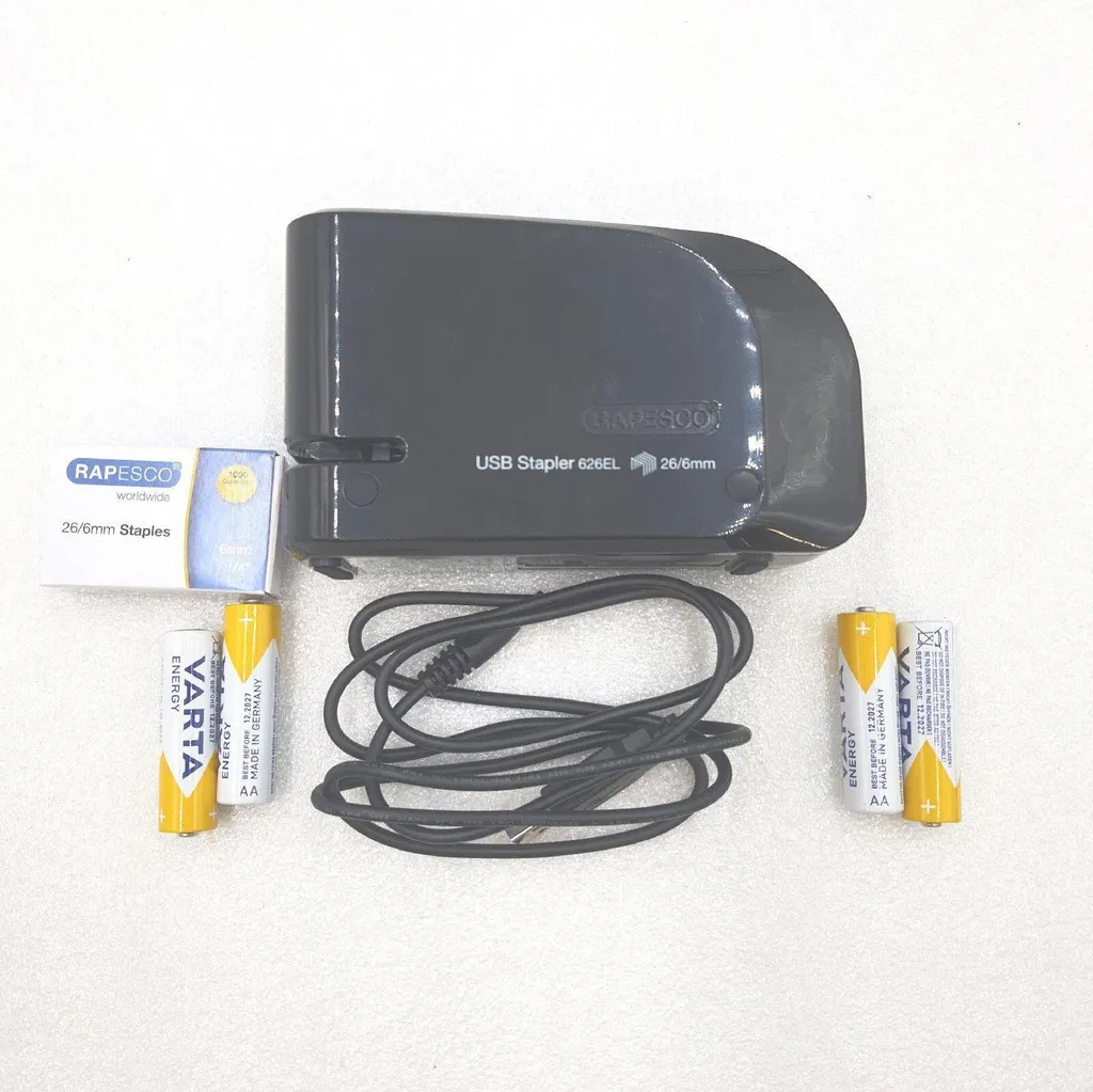 Agrafeuse Électrique de Bureau Rapesco 626EL Format Compact Noir - 9