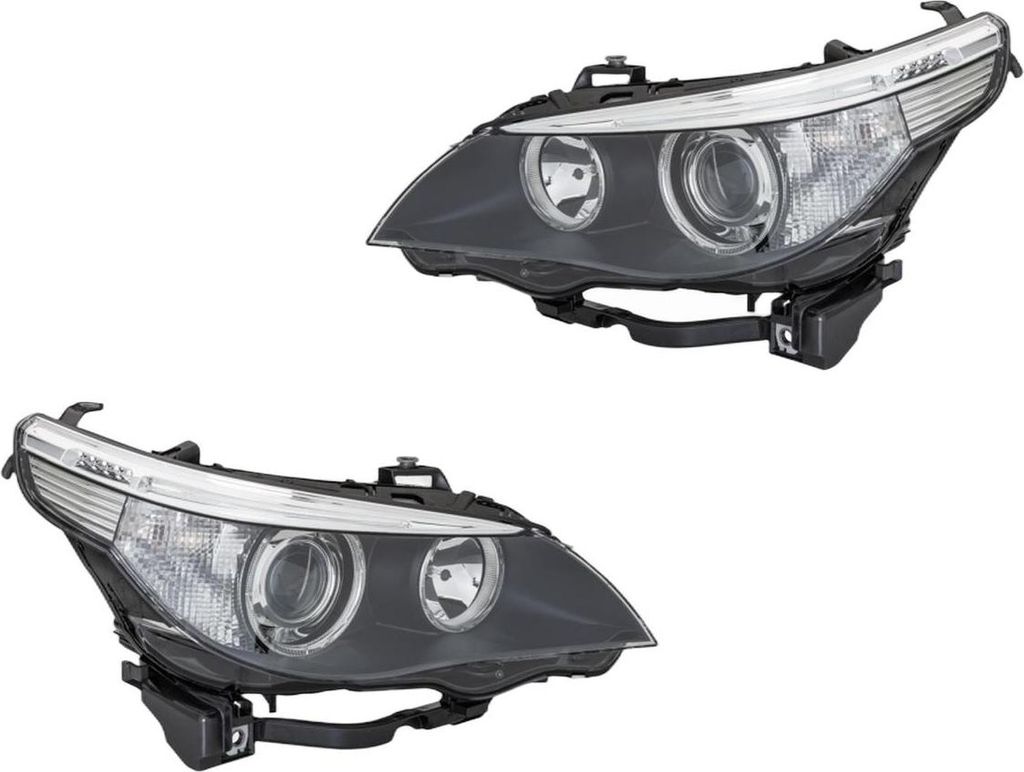 Hauptscheinwerfer-Set 12 V H10W PY21W D2S/H7 Halogen Bi-Xenon HELLA für BMW 5er