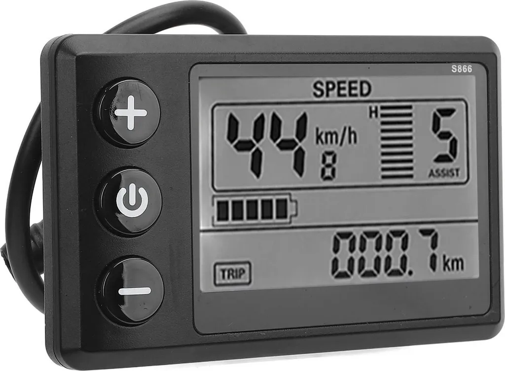 Écran LCD 24V 36V 48V 60V pour Scooter Électrique avec Connecteur 6 Broches