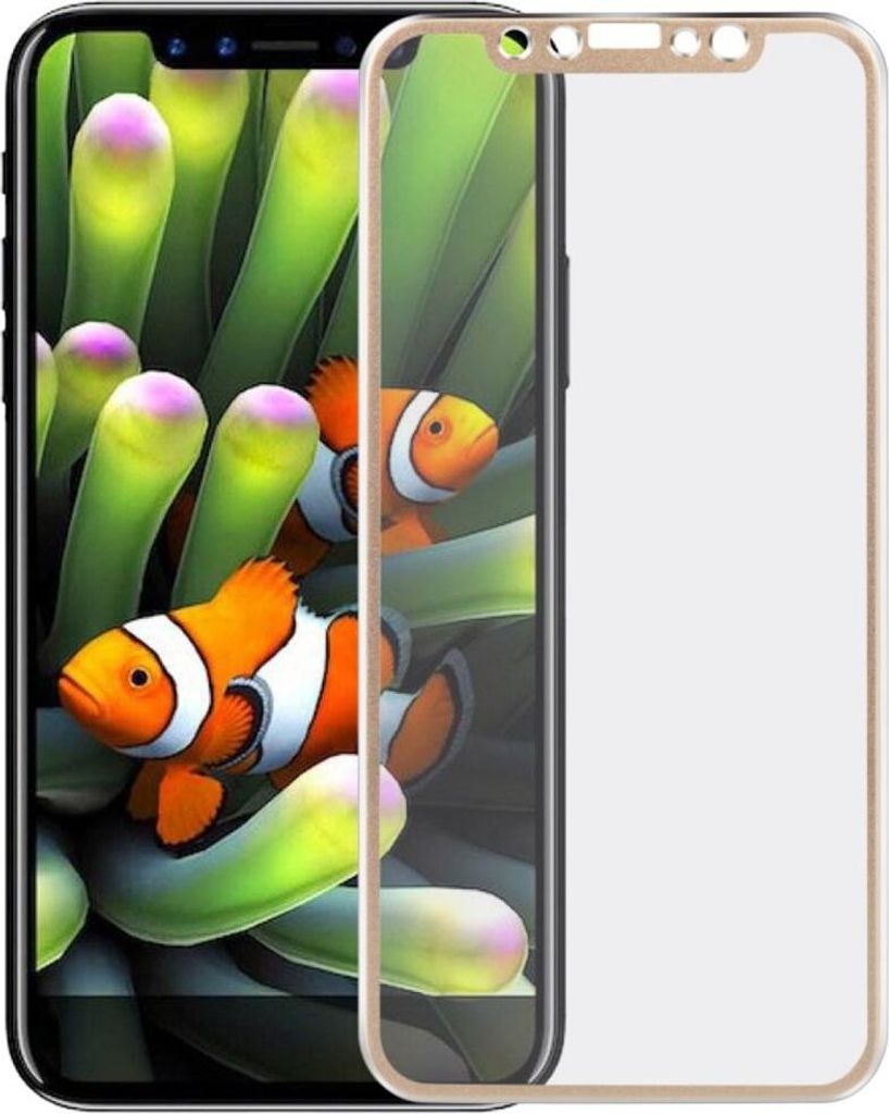 Apple iPhone XS 3D Panzer Glas Folie Display 9H Schutzfolie Hüllen Case Gold