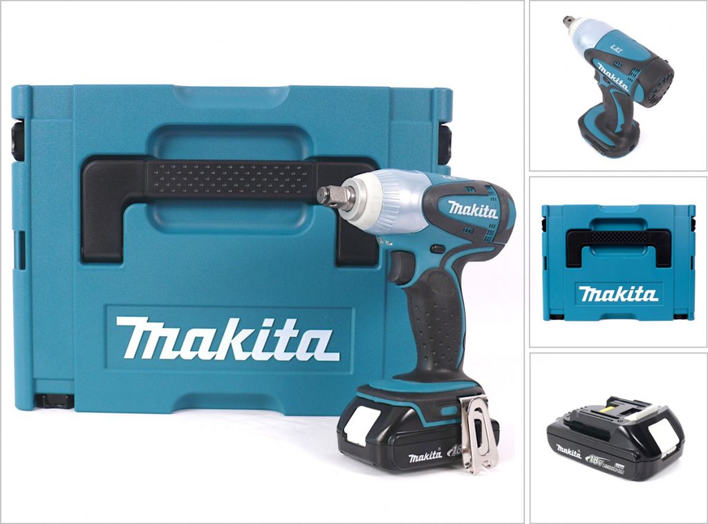 Makita DTW 251 Y1J Akku Schlagschrauber 18V 230Nm im MAKPAC mit 1,5 Ah Akku - ohne Lader