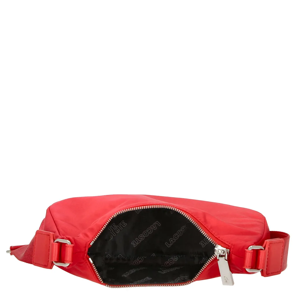 Lacoste Active Nylon Shoulder Bag: Il Must-Have Rosso Pompier Blanc - 10