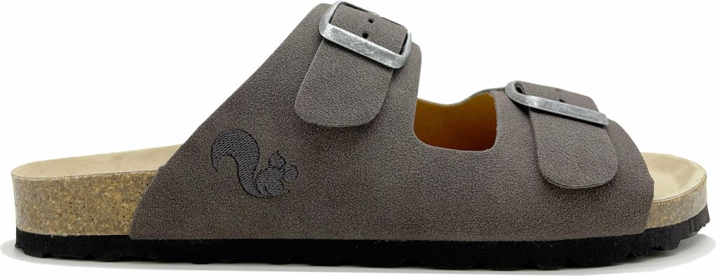 thies Pantoletten in Übergrößen Grau 15-0019 charc große Damenschuhe