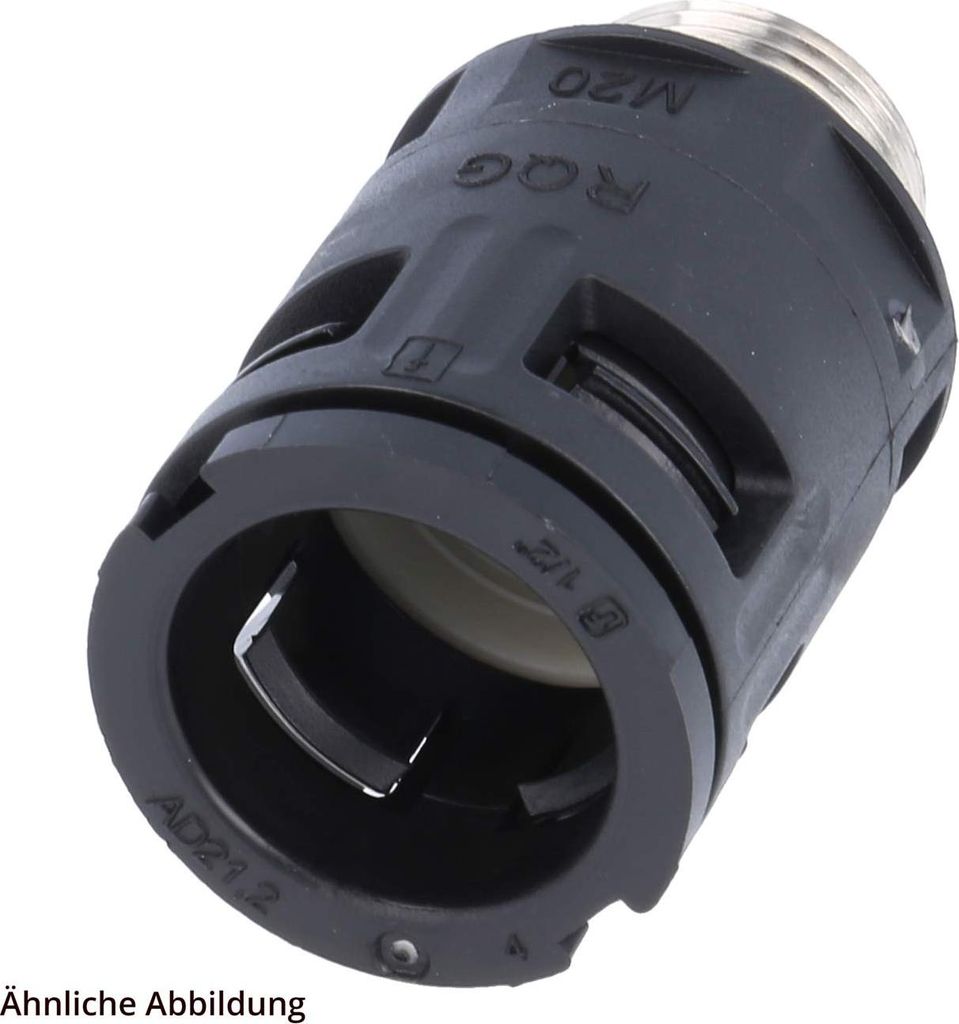 FLEXA RQGK-P Schnellverschraubung gerade Gewinde PG21x1,588 für Schlauch-Außendurchmesser 28,5mm hochdichtend mit