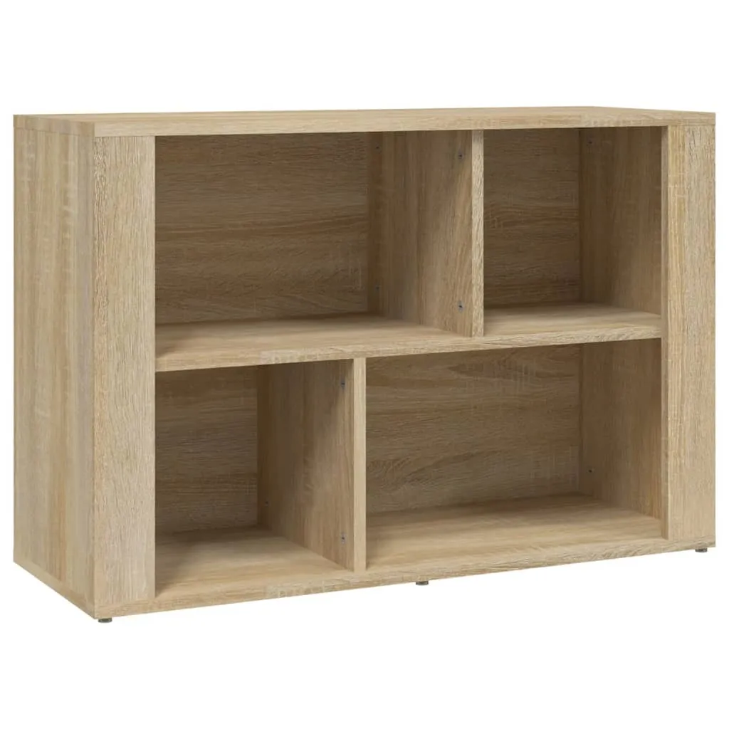 Mobiletto Basso Rovere Sonoma 80cm | Arredo Moderno Salotto e Ingresso