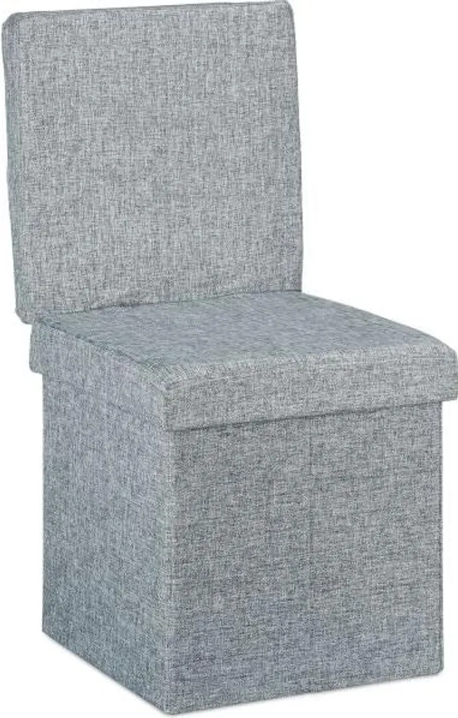 Tabouret pliant avec dossier noir en métal, assise confort Modèle T20