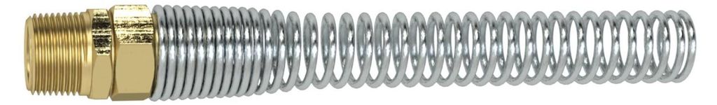 Riegler Starre Verschraubung, Knickschutzfeder, G 1/4, Schlauch-Ø 6x4