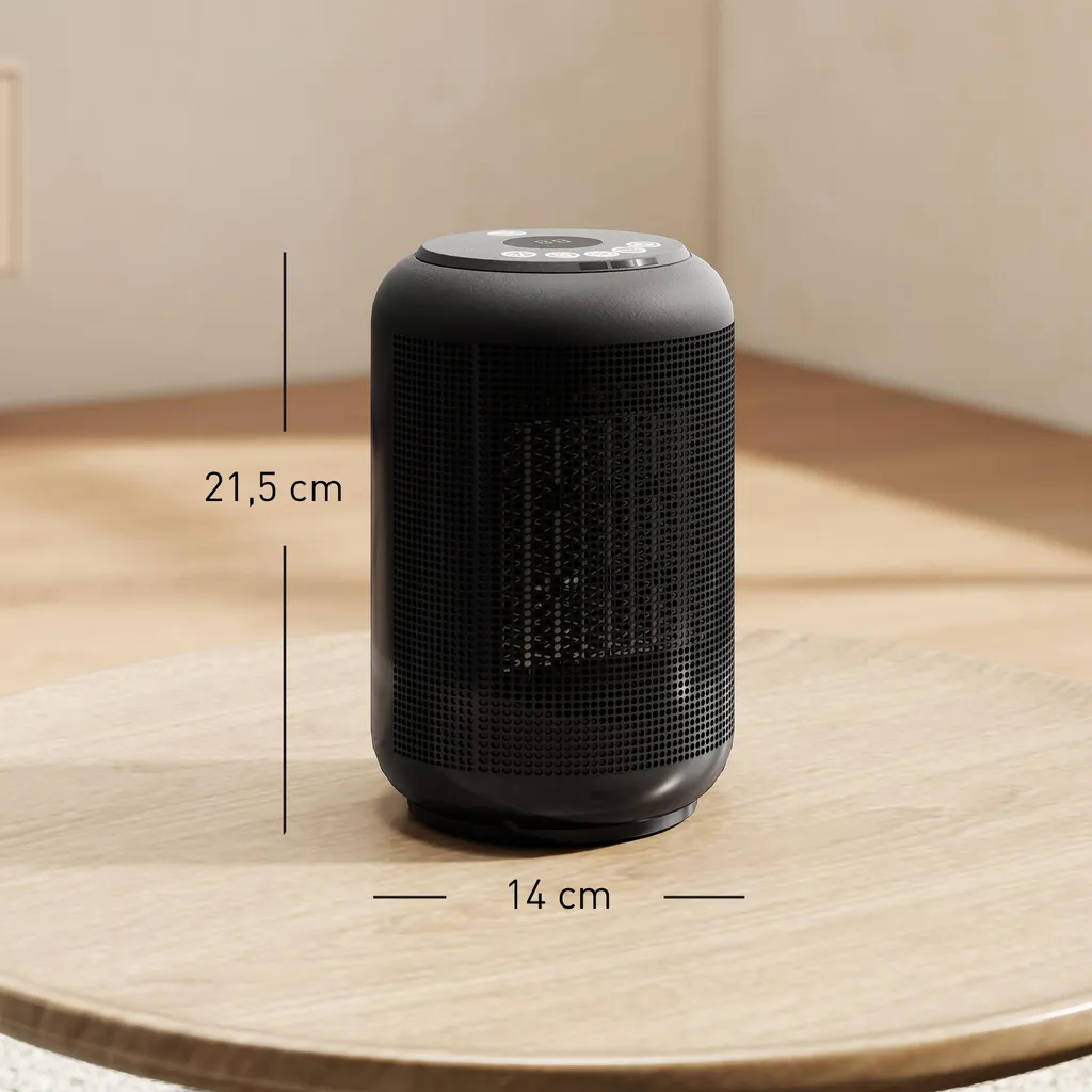 Chauffage d'Appoint Céramique avec Thermostat - Radiateur Compact 1500W - 5