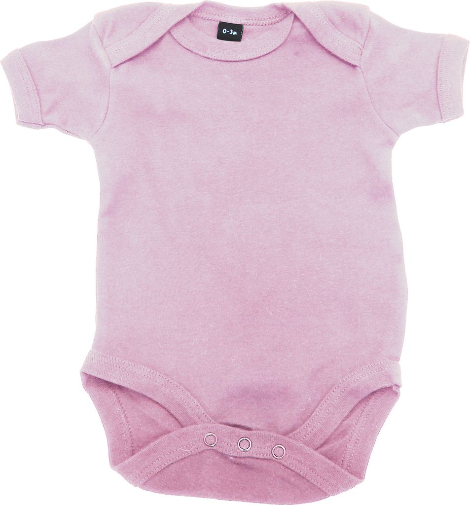 Babybugz Baby Body BC131 (6-12 Monate (68-74)) (Hellpink)