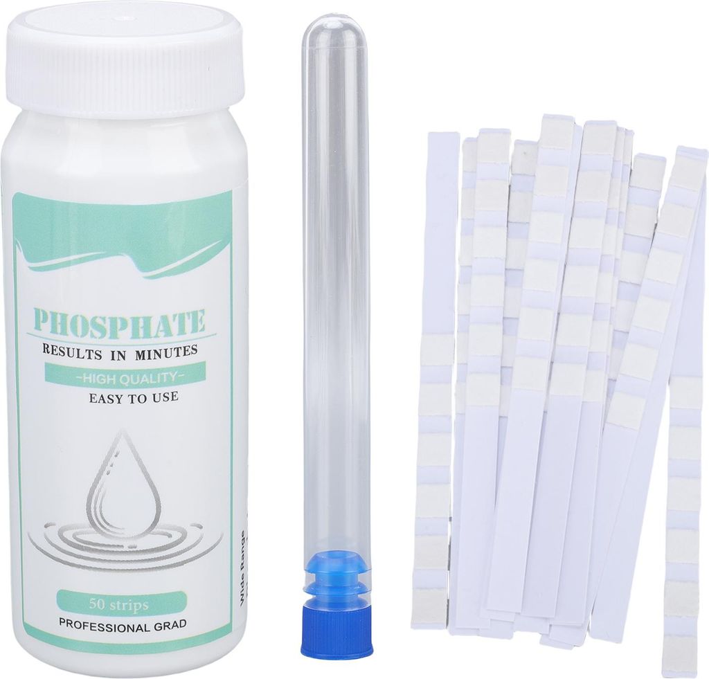 50 Zählungen PO4-Wasserteststreifen, schnelle und genaue Erkennung, Pool-Testkit für Schwimmen, Aquarium, Trinken