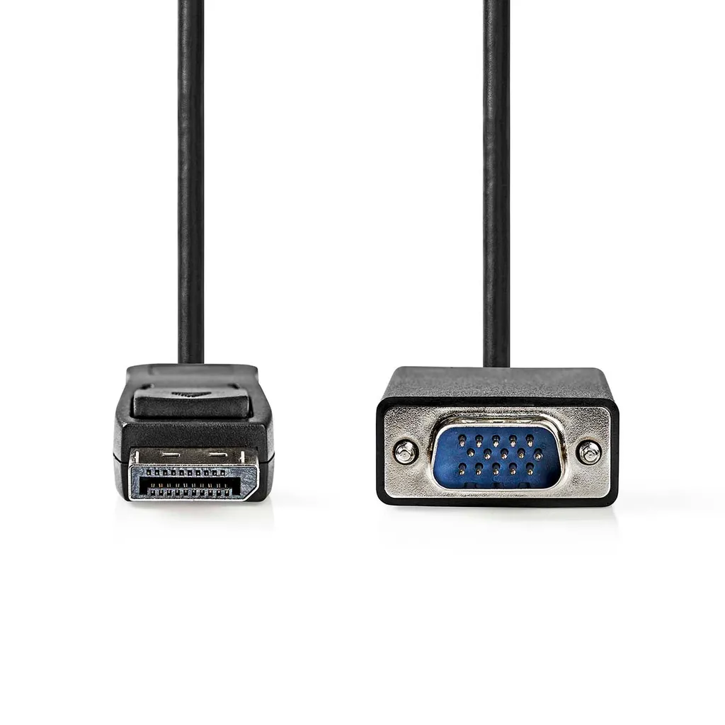 Câble DisplayPort vers VGA Mâle 1m - Résolution 1080p Full HD Noir - 2