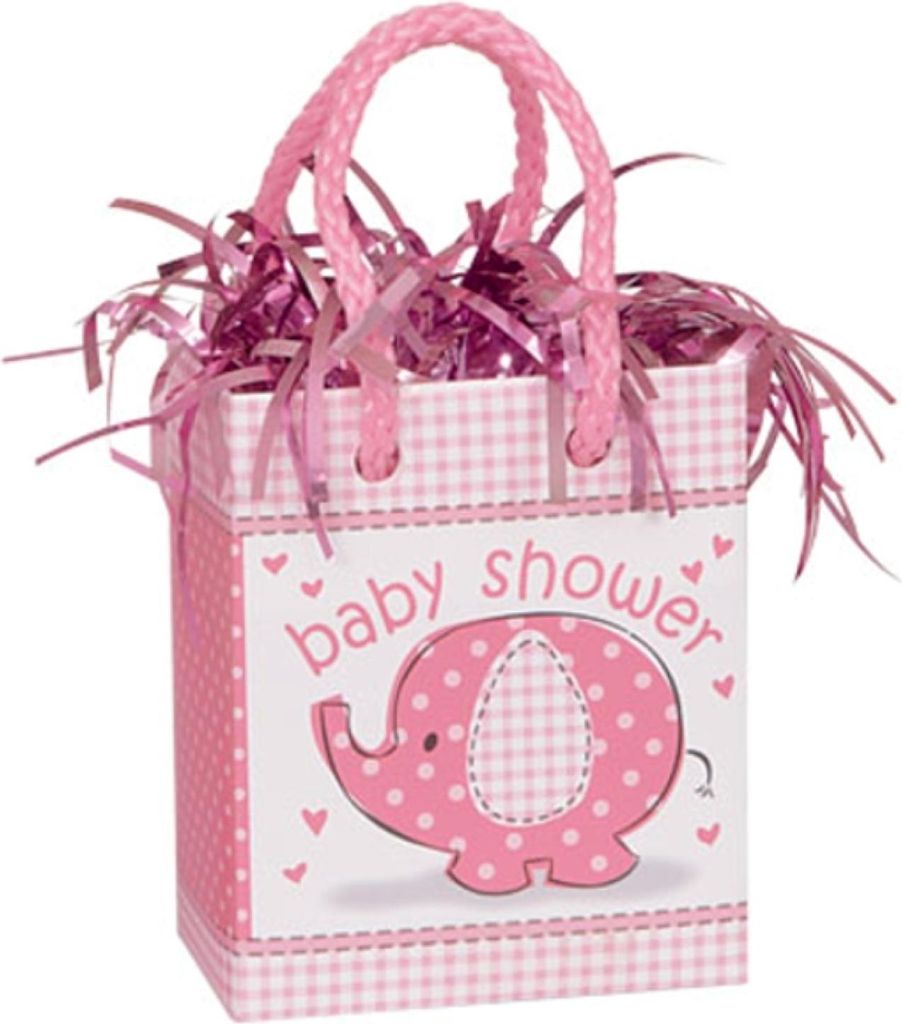 Ballongewicht 170g Tüte Baby Shower Elefant Pink