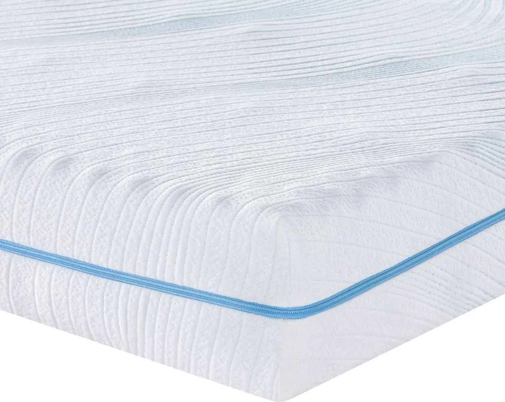Matelas blanc 80 x 160 cm tissu jacquard haute densité et très robuste
