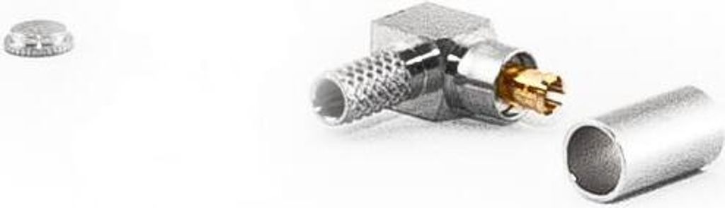 MC-Card-Stecker 90° für RG316 Kabel, Crimp, abgewinkelt