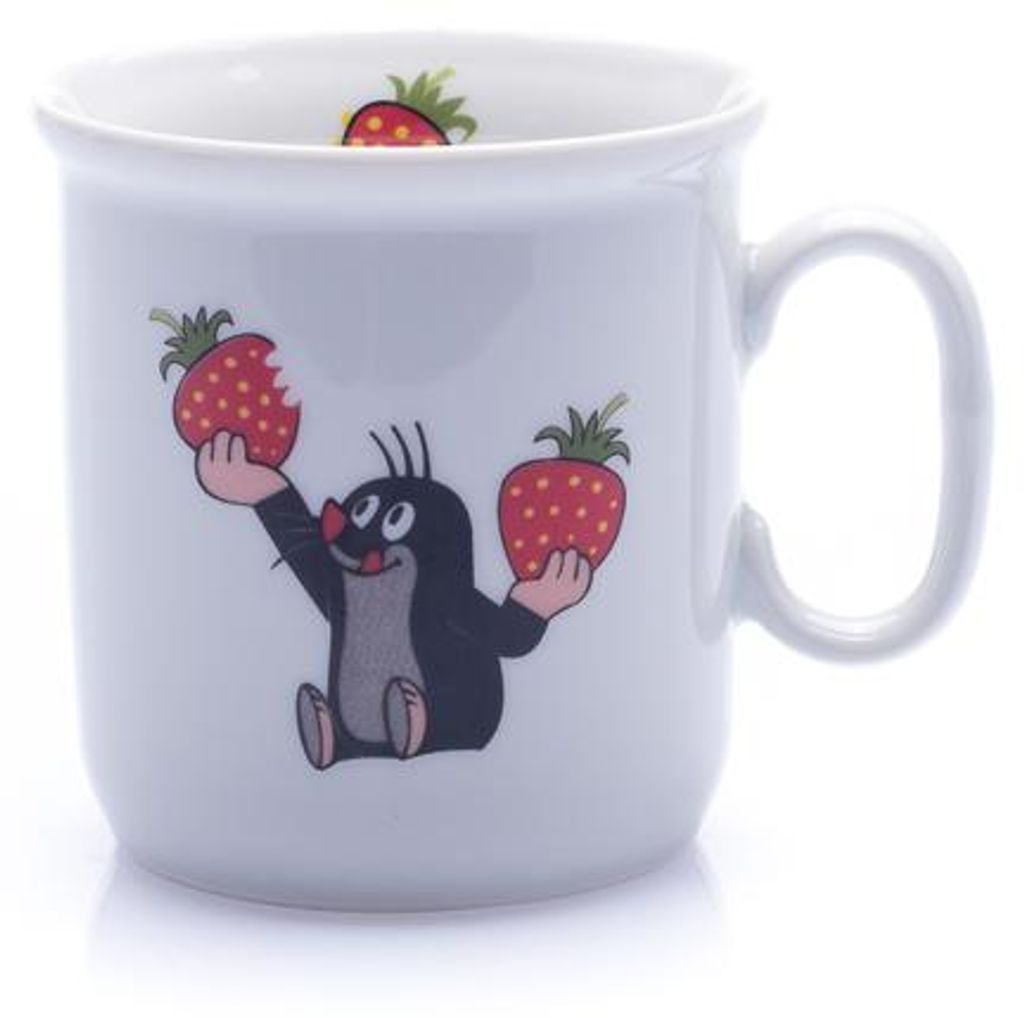 Kinderbecher Gaston, 0,25 l, Maulwurf und Erdbeeren, Thun Produktbild 
