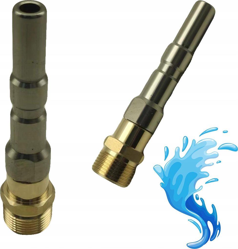 Rosfix Adapter M22x1,5 14mm GZ – Ersatzteil für Hochdruckreiniger Nilfisk & Kränzle D12 | Messing | Schnellkupplung auf Gewinde