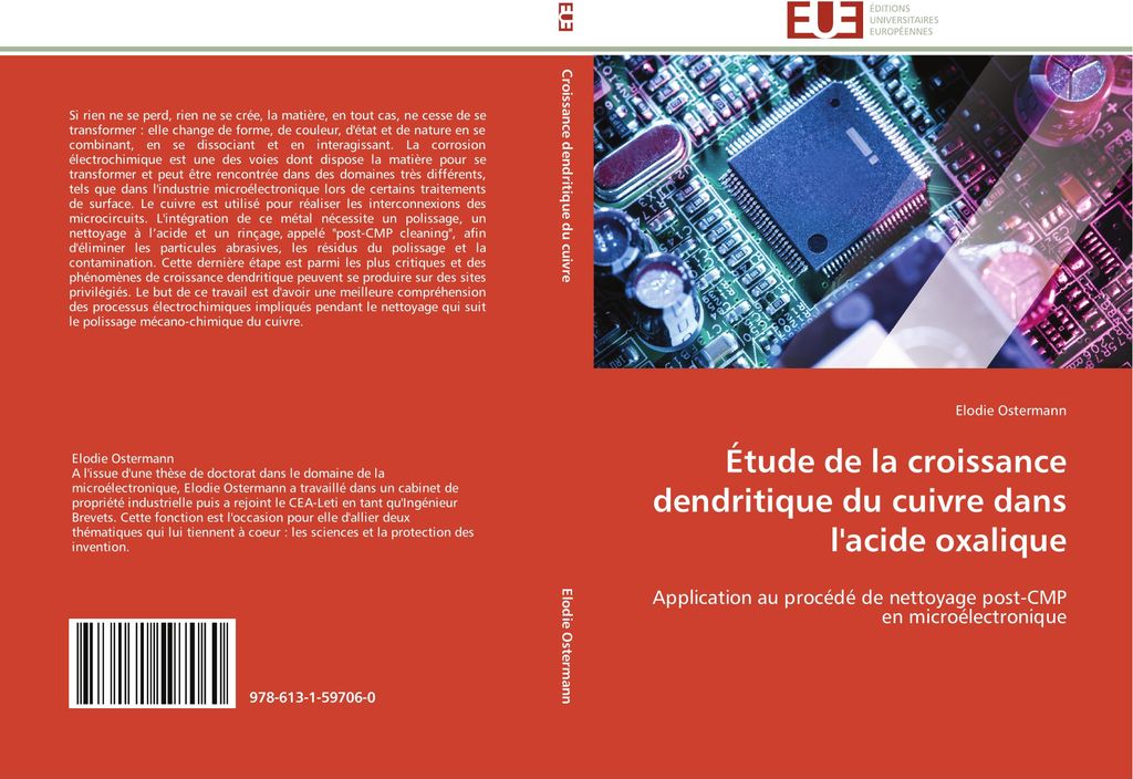 Étude de la croissance dendritique du cuivre dans l'acide oxalique