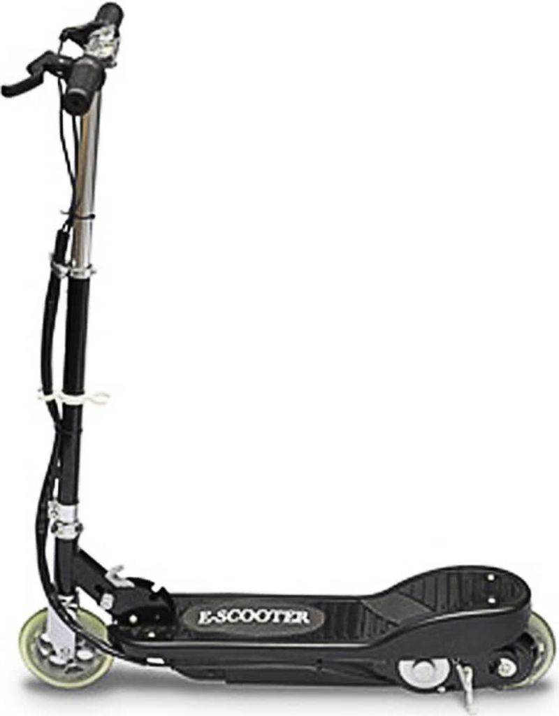 Elektro-Tretroller Schwarz 120 W, 74 x 36 x 86 cm, Hinterradbremse, für Kinder ab 6 Jahren