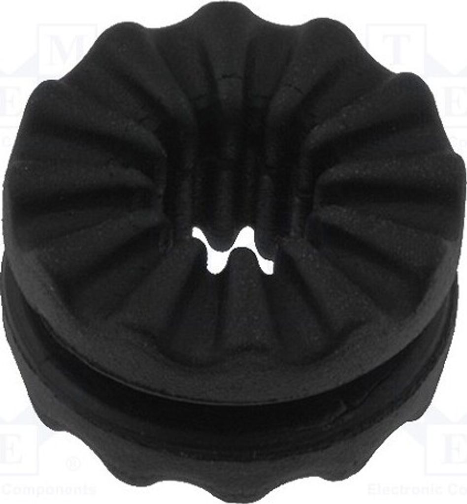 20x Tülle plattenstärke: max.9,53mm schwarz VG-2 Durchführungen Mat: Gummi